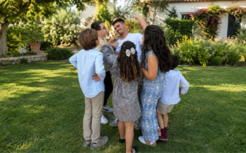 Juegos para niños en un evento